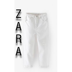 Zara Girls Ripped Mom Jeans